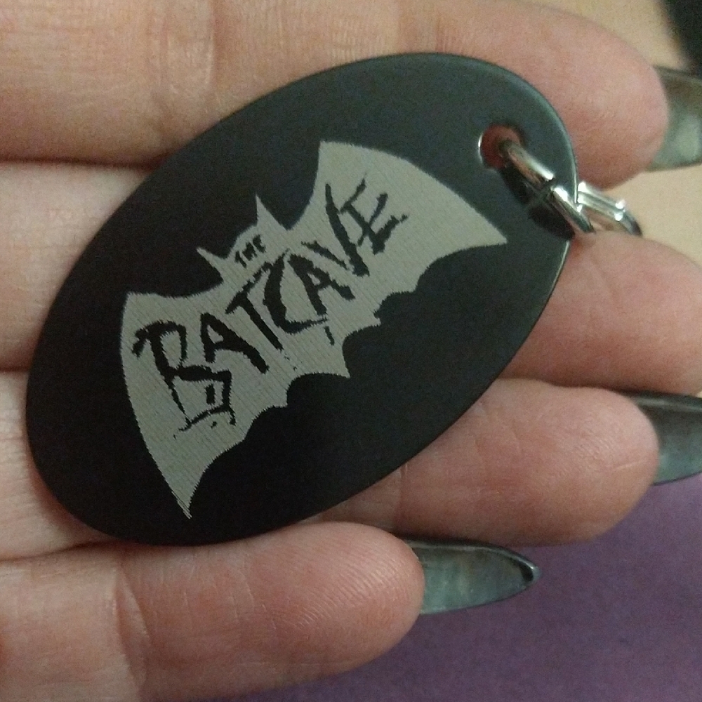 Black Batcave Keychain